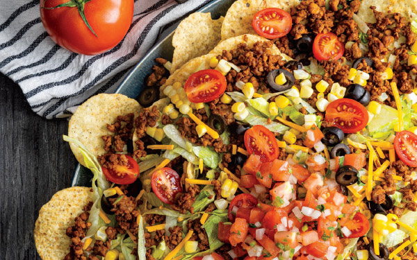 Plant-Based Taco Salad with Cilantro Ranch Dressing